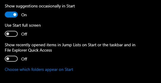 jump list disable