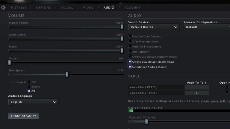 How to Turn off Chat and Voice Communication in DOTA 2?