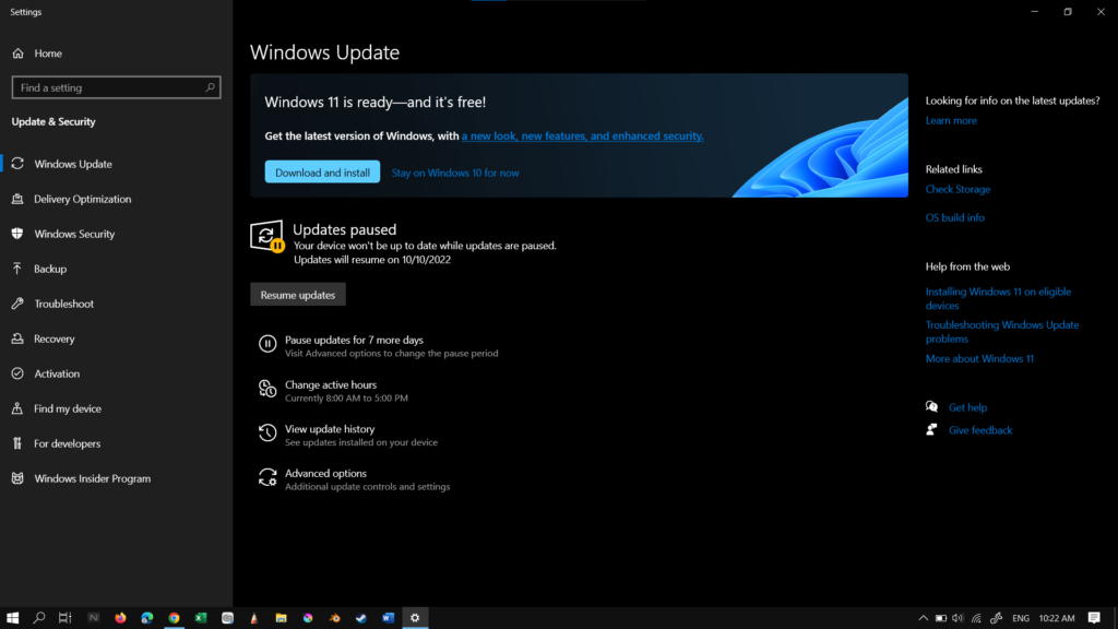 stop windows 10 update