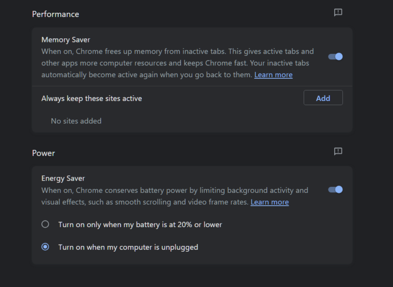 How to Enable Google Chrome’s Memory and Battery Saver Features