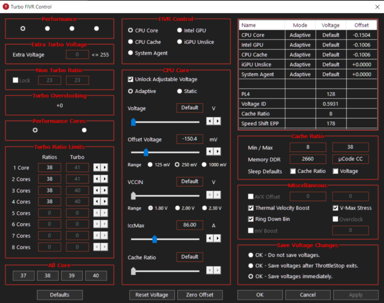 Undervolting my Nitro 5 (2019 Model) – My Throttlestop Settings