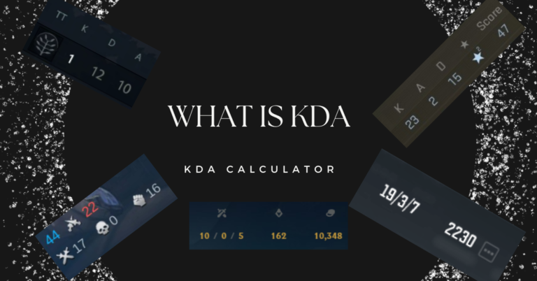 KDA Calculator | What is KDA?