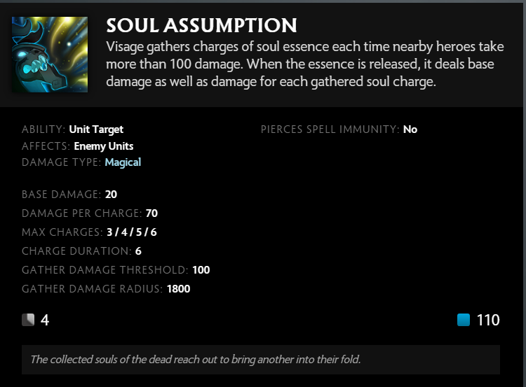 soul assumption visage skill