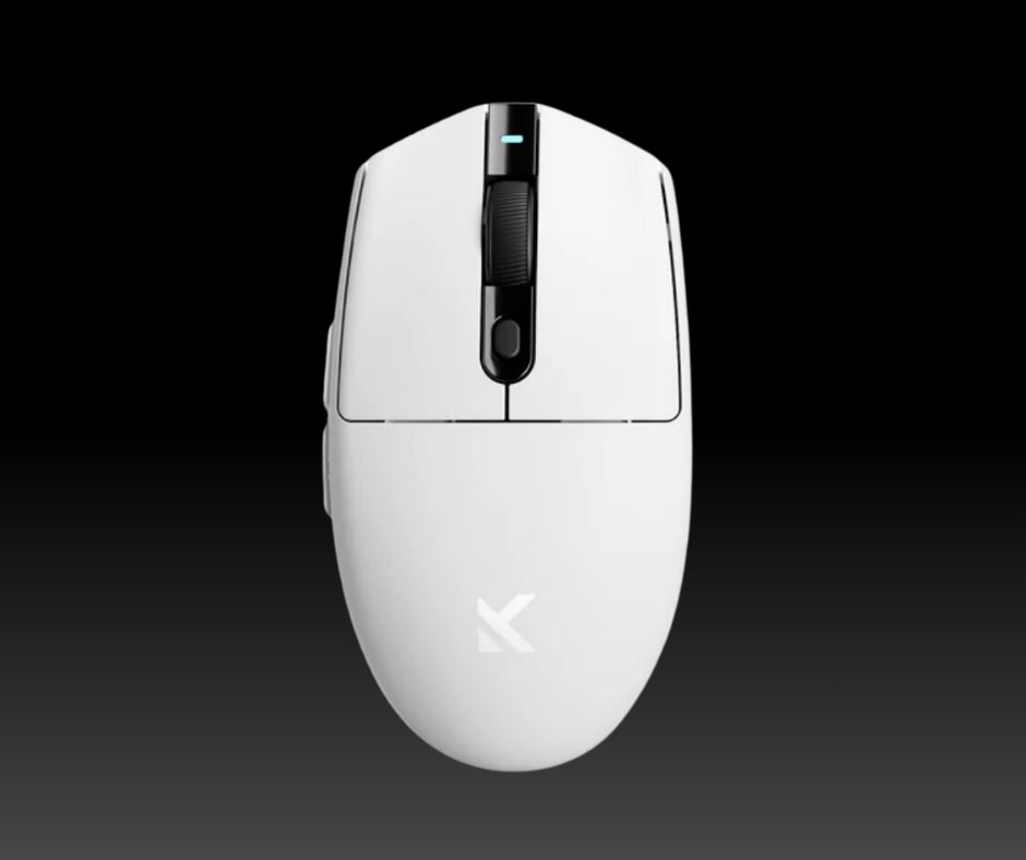 a white computer mouse on a black background

Mchose G3 mouse